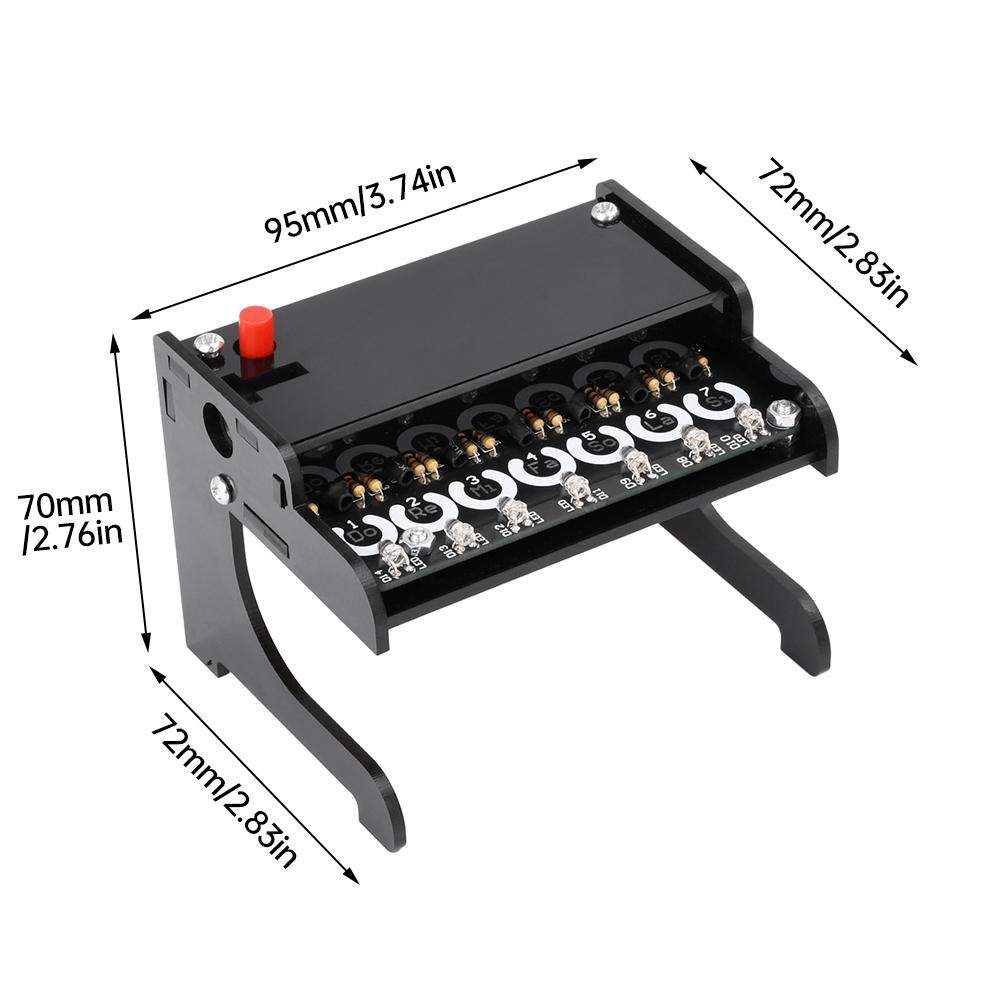 DC 4.5V-5.5V 51 Microcontroller String Less Photoelectric Piano Kit Music Keyless LED Electronic Piano DIY For Children's gifts