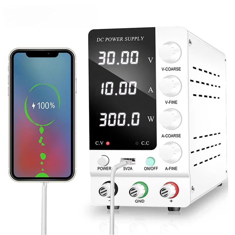 32V 6A 30V 10A Regulated Switching Power Adjustable DC Lab Power Supply  Source Repair Phone PCB Electroplating Charging Device