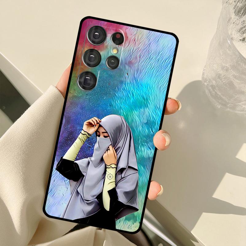 Muslim Islamic Hijab Gril Case For Samsung Galaxy S23 Ultra S21 S22 S24 S25 Ultra S9 S10 Plus S25 FE S20 FE Back Cover