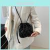 Chic Shiny Sequin Single Shoulder Bag Women's 2024 New Trendy Crossbody Bag Street Style