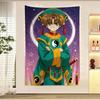Cardcaptor Sakura Kinomoto Sakura School Uniform Wall Tapestry  Cozy Room Decor for Classic Shoujo Anime  Cardcaptor Fans