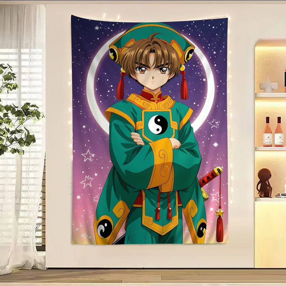 Cardcaptor Sakura Kinomoto Sakura School Uniform Wall Tapestry Cozy Room Decor for Classic Shoujo Anime Cardcaptor Fans