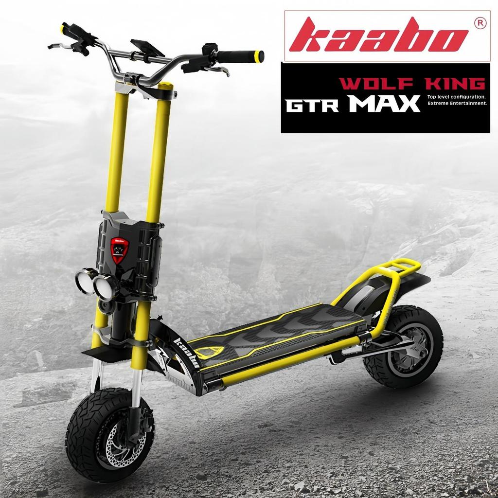 Kaabo GTR Max Off-Road Folding Electric Scooter - 72V 40Ah, High Durability, Shock Absorption.