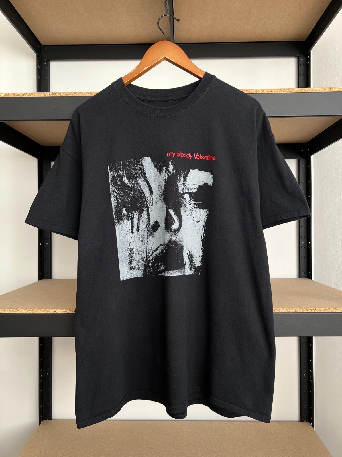 Vintage 2000s My Bloody Valentine Rock Band Y2k Black T-shirt Sz L XXXXL