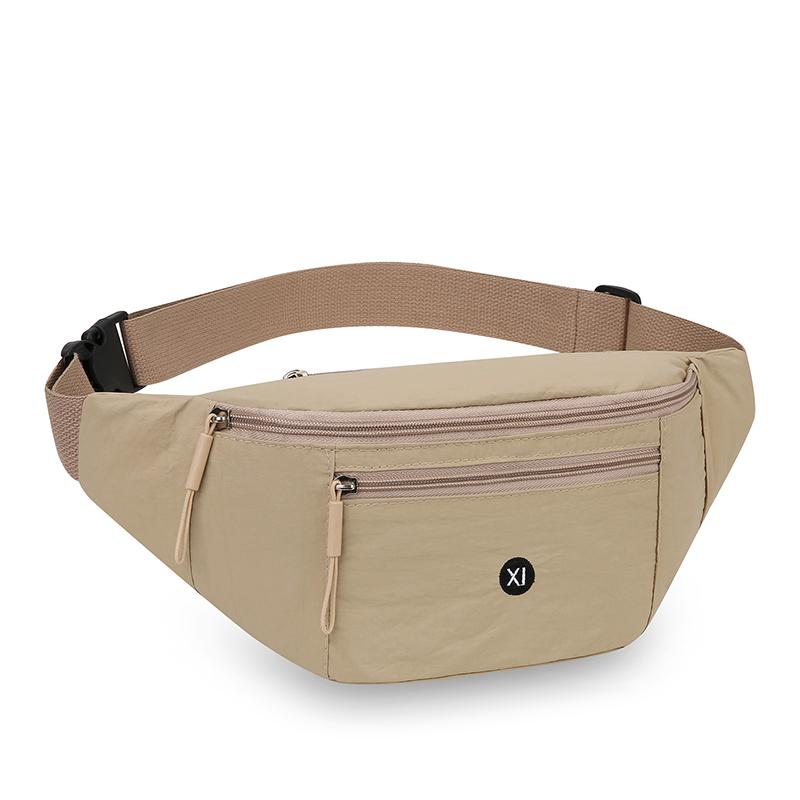 Women's Large nylon Waist Bag Casual Travel Phone Belt Pouch Fanny Pack Banana Bag - Fashionable Belt Bag for Women