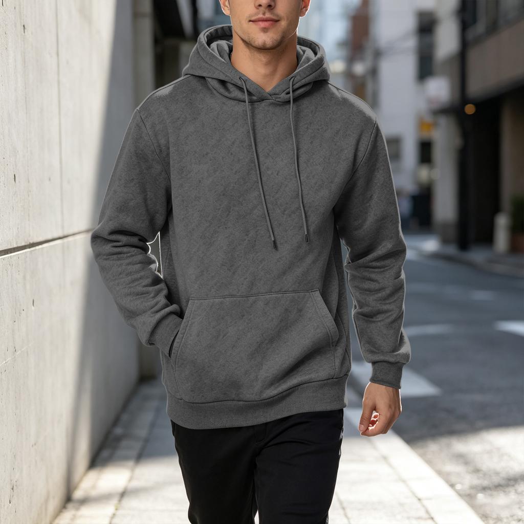 Men's Casual Loose Fit Hoodie Sweatshirt for Fall Winter Daily Wear