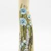 Resin Decorative Vase with 3D Relief Flowers And Human Face Design, Artistic Flower Vase for Home Desk Shelf Decor