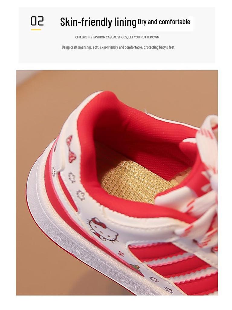 2026 Spring Kids' Low-Top Leather Sports Shoes - Non-Slip Soft Sole, Lightweight Design for Boys & Girls