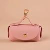 Elegant Leather Dog Poop Bag Carrier Clip Outdoor Walking and Travel Creative Pet Poop Waste Bag Dispenser