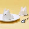 Molde de silicone para creme de gato, molde de gelatina de bolo, lindo, branco, fresco, gelo em pó