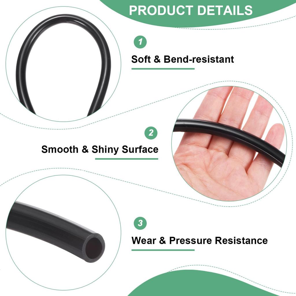 M METERXITY Tubing Carburetor Fuel Vent Line, 7mm(0.28") ID 10mm(0.39") OD 1.5m(5') Length PU