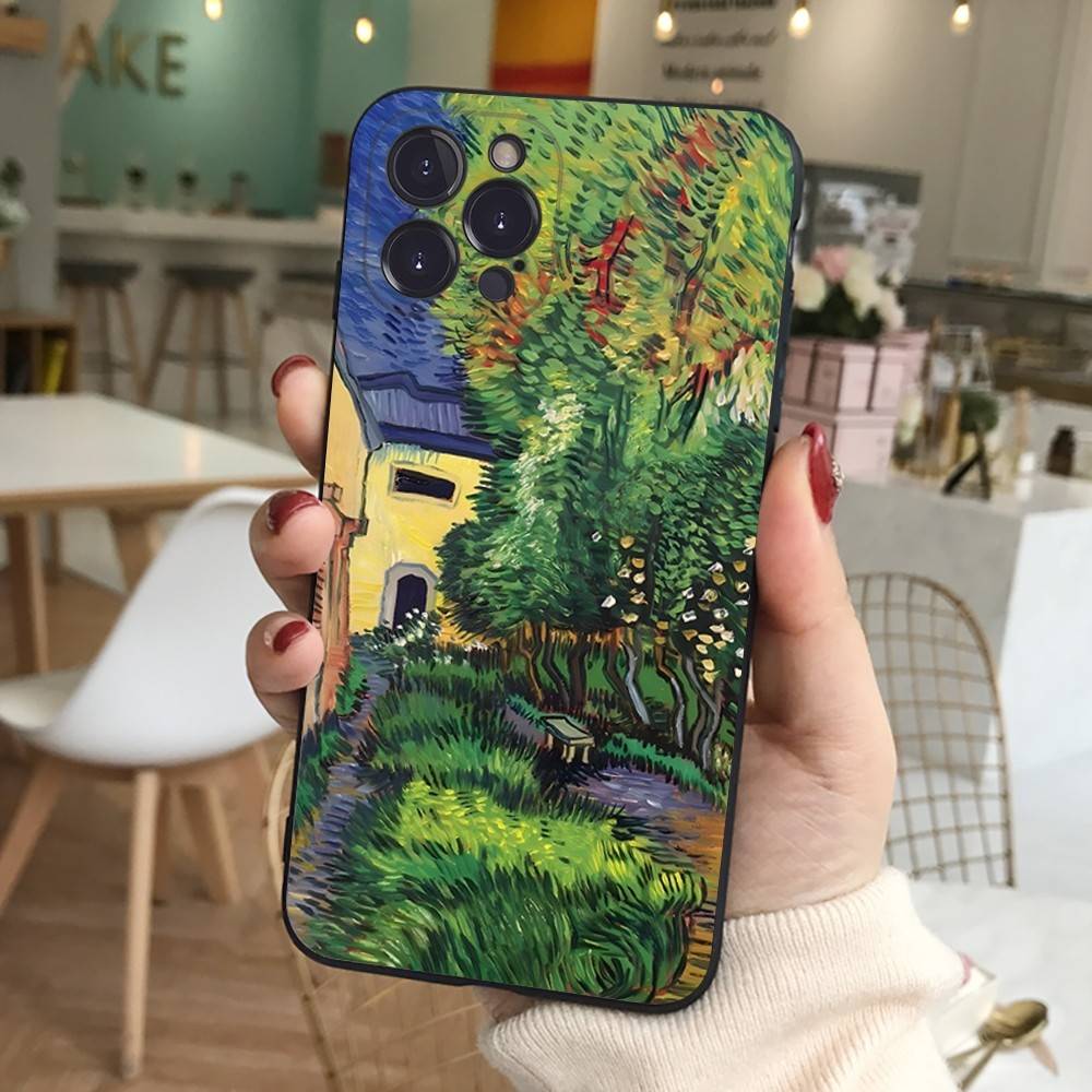 Van Gogh Oil Painting Phone Case For Iphone 17 Air 16 15 14 13 12 11 Pro Max 16 15 14 Plus TPU Soft Case