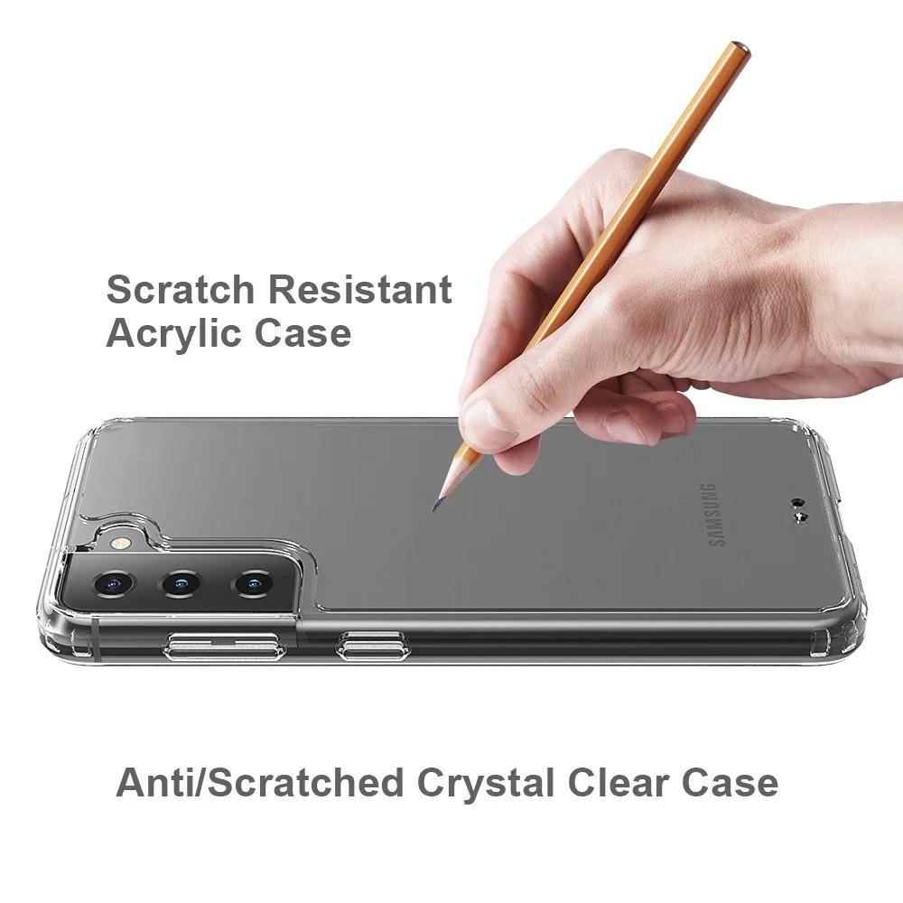 Transparent Phone Case for Samsung Galaxy S25 S24 Plus S23 Ultra S22 S21 FE S20 S10 Note 10 Plus Funda Capa Light-weight TPU/PC Shockproof Cover