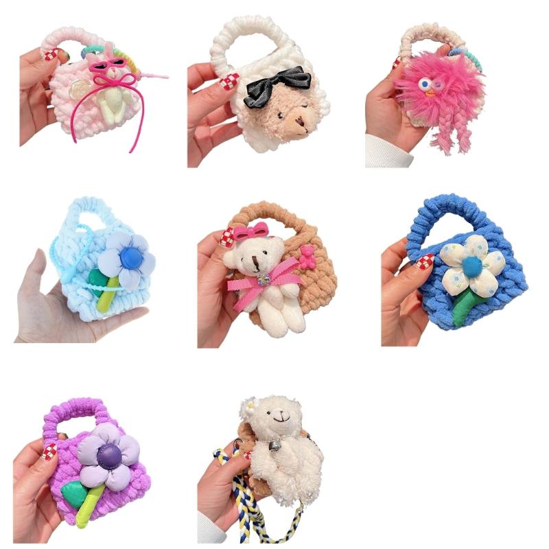 Colorful Crocheted Bag Wireless Headphone Case for Earphone Headphone Storage Wireless Headphone Case Bag Shockproof
