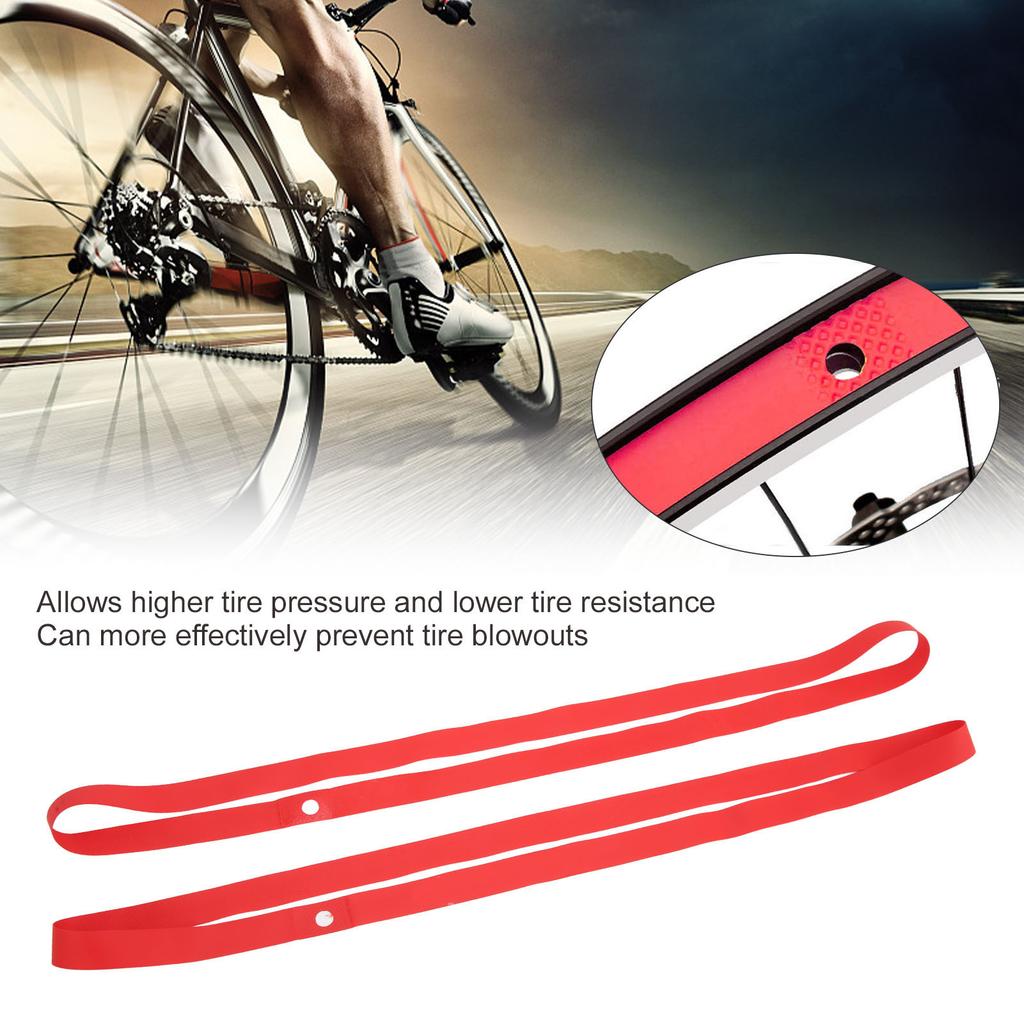 2PCS     Strip   Tape   Bike Tire Liner Inner Tube Nylon Anti Puncture Tape