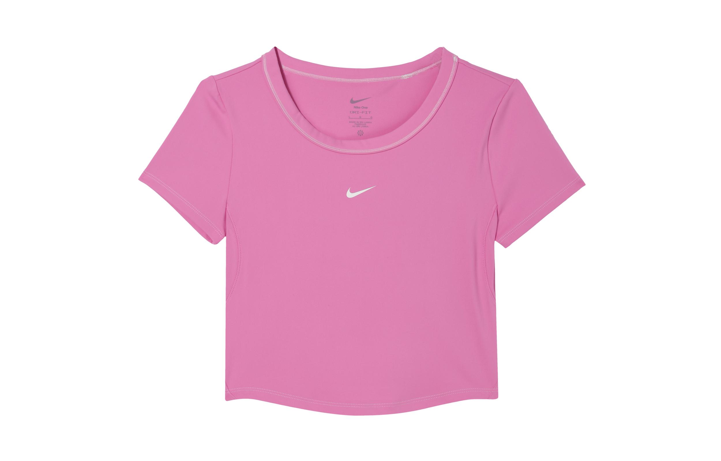 Nike Dri Fit One Fitted Dri FIT Crop Top Women s Naughty Pink HM4584-675 L