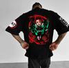 Bandai Demon Slayer Anime Herren T-Shirts Sommer Y2k Kleidung Damen Lässiges Baumwoll Oversize Kurzarm T-Shirt Streetwear Top Unisex