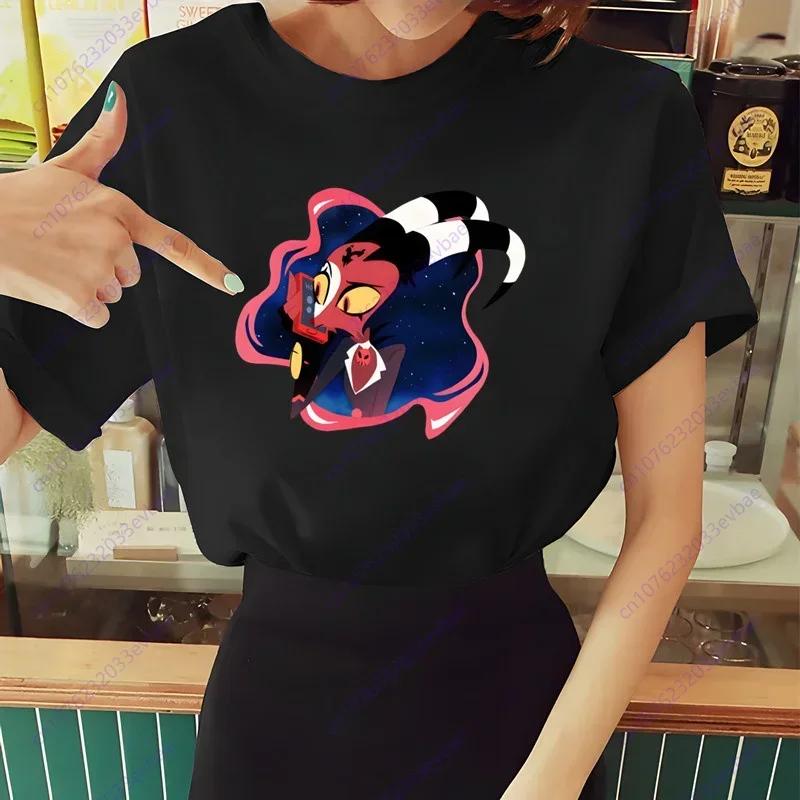 Dámské tričko Helluva Boss Letní s krátkým rukávem Potisk Žvýkačka Vtipné Harajuku Tričko Topy Pánské tričko Streetwear