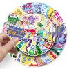 50 Chinese-English Homophone Meme Stickers: Personalized Decorative Stickers for Notebooks, Phones, and DIY Projects