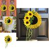 Sunflower Door Sign With Plastic And Polyester Materials For Spring And Autumn