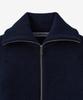 BLOND9 Volume Raglan Knit Zip-Up_Navy