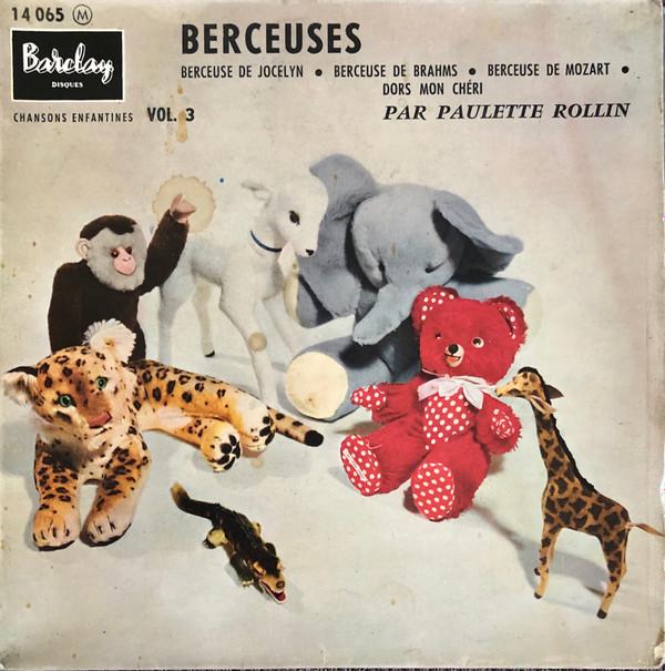 

7inch Record PAULETTE ROLLIN Chansons Enfantines Vol.3 14065 Barclay 1958 France Pop Used