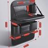 Car Backseat Organizer with Foldable Table Tray,Premium PU Leather Material,Compatible with Most Vehicles,Inner Car Accessories