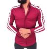 Fashion Men's Autumn Winter Casual Packwork Button Long Sleeve Shirt Blouse Top