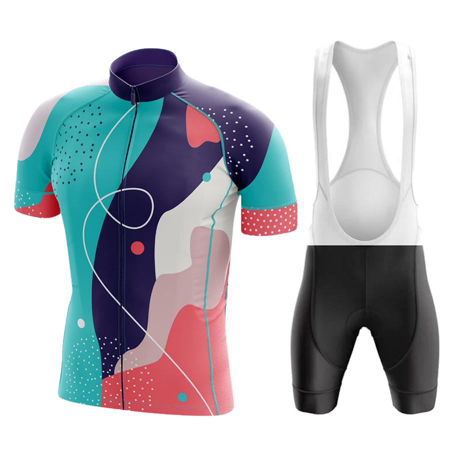 2026 Radsportbekleidung Shorts Mann Männer Sommerkleidung Herrenjacke Uniform Trikot Set Laserschnitt Trägerhose Mtb Männliche Fahrradhosen