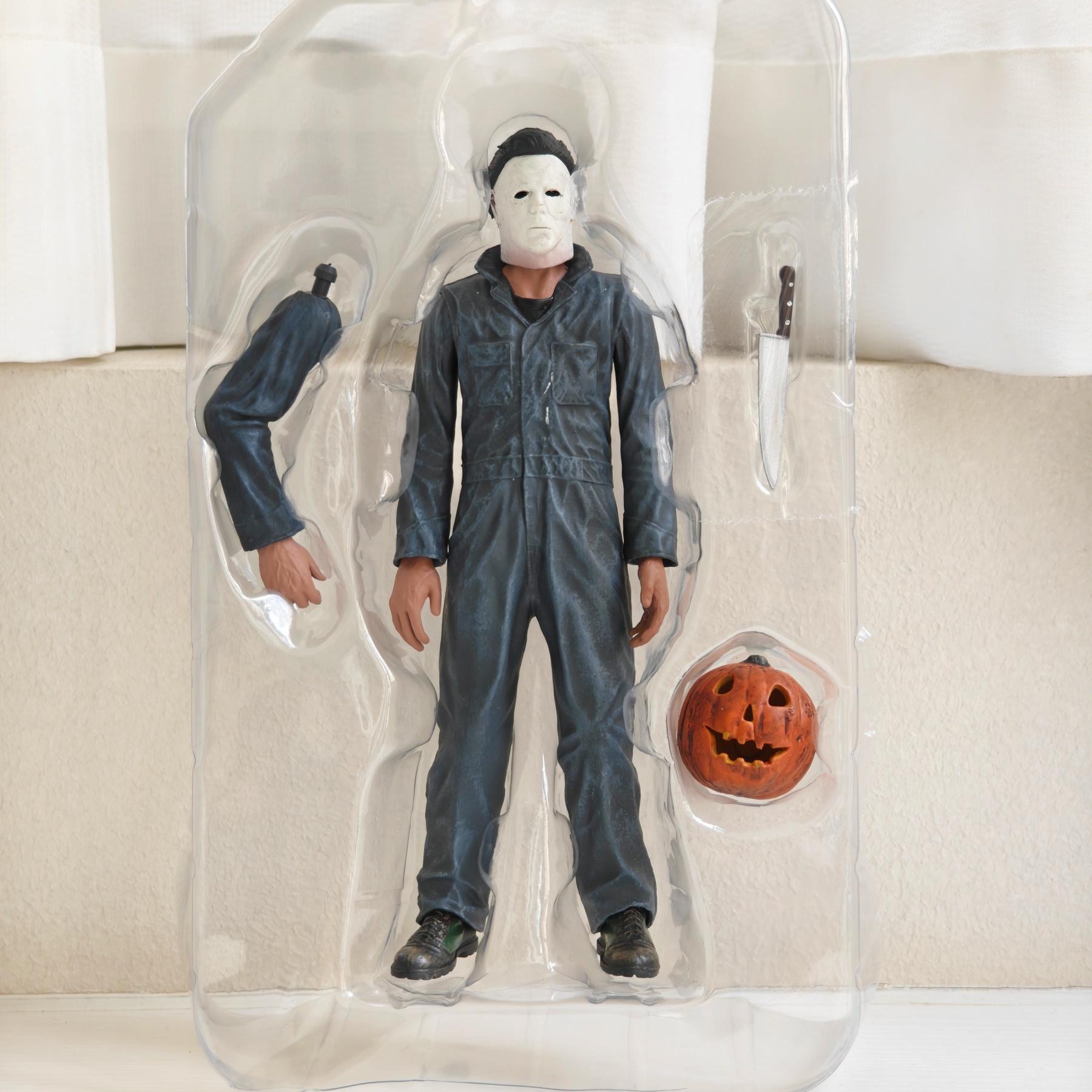 

20CM Halloween Anime Figure 8 Inch Michaelmyers Action Figures Michael Miles Arm Swinging Model Toy Halloween Gift For Kid