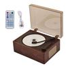 Light Luxury Retro CD Player Rechargeable Bluetooth-Compatible 5.0 Music Player Portable Desktop Speaker
