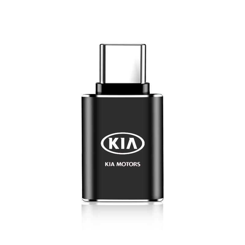 Car Charging Adapter Type-C To USB Converter Car Accessories For KIA Rio Ceed Sportage Cerato Soul Sorento Flip R K2 K3 K5 k6 K7 K8 Soul