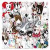 50 Bull Terrier Stickers - Cute, Waterproof Cartoon Dogs for Bottles & Journals
