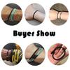 Minimalist Elegance Rope Bracelet Men Grade A 4mm Thread Braslet Homme Stainless Steel Buckle Pulseiras Masculina Armband Herren