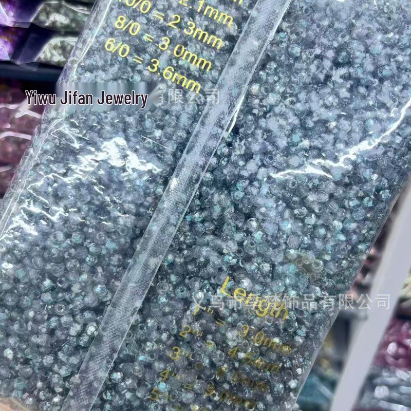 4mm Picasso Flat Crystal Beads for DIY Beading & Embroidery
