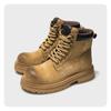 Tooling Boots Big Yellow Boots Outdoor Martin Boots Men'S And Women'S Trendy Couples Big Head Thick Sole Height-Increasing Mountaineering Boots