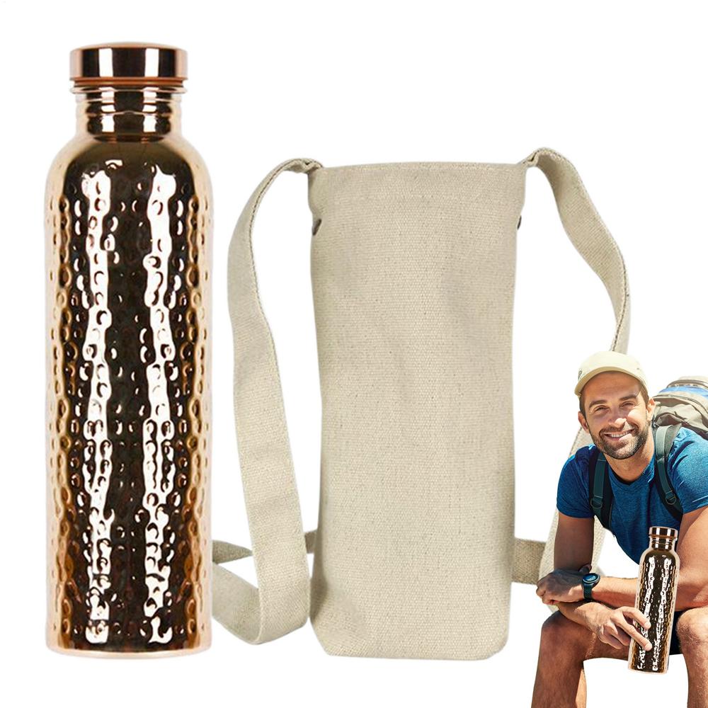 

Copper Bottle Leak-Proof Insulated Copper Water Bottle Portable Leakproof 27Oz Cup For Gym Camping Traveling Hydration Work 27 ounces