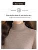 Women's Pure Wool High Neck Pullover: Warm Autumn/Winter Base Layer Long Sleeve Sweater