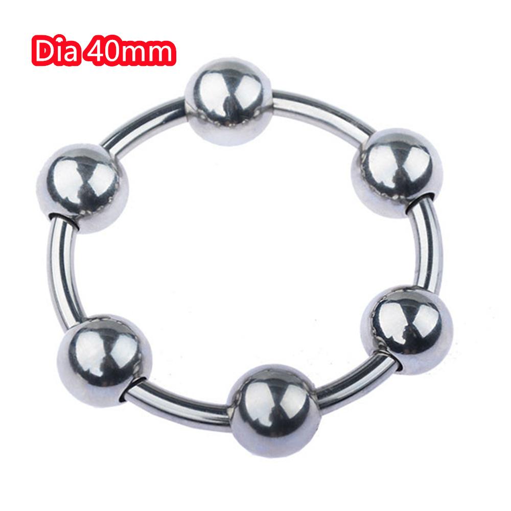 Metal Penis Ring Sex Toys For Men Male Delay Ejaculation Stainless Steel Cock Ring Glans Stimulator Sex Increase Orgasm 6 Sizes