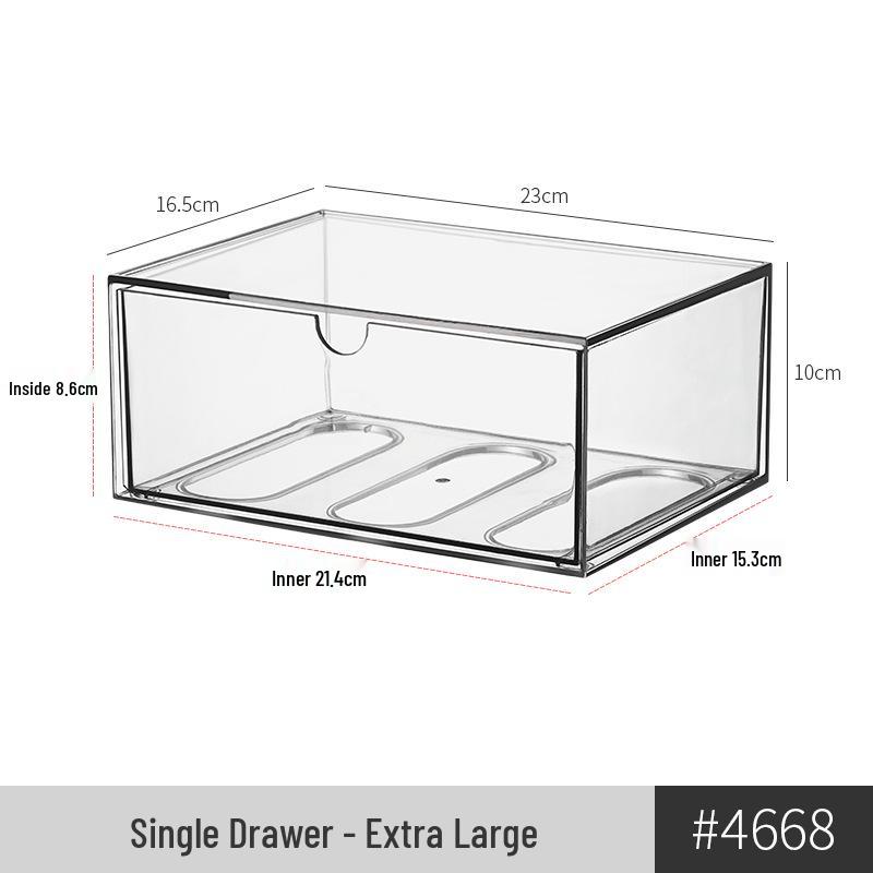 Clear Acrylic Jewelry Storage Box: Elegant Display for Earrings, Necklaces, and Accessories