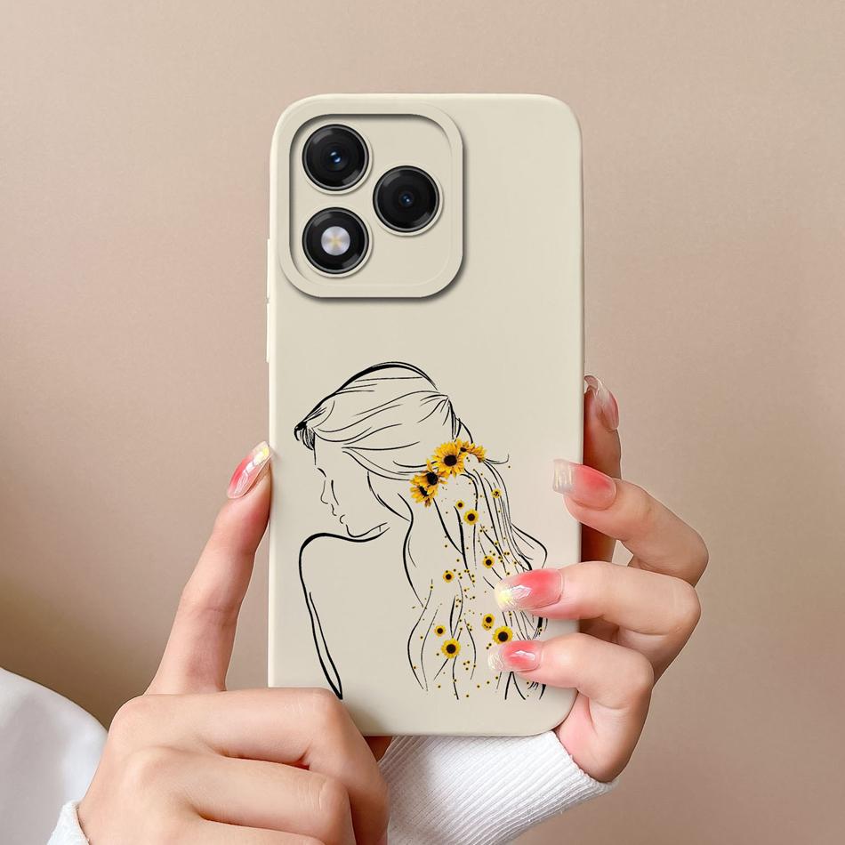 For Honor 400 Lite Case Butterfly Heart Soft Liquid Silicone Full Protection Anti Drop Phone Back Cover For Honor 400Lite Funda