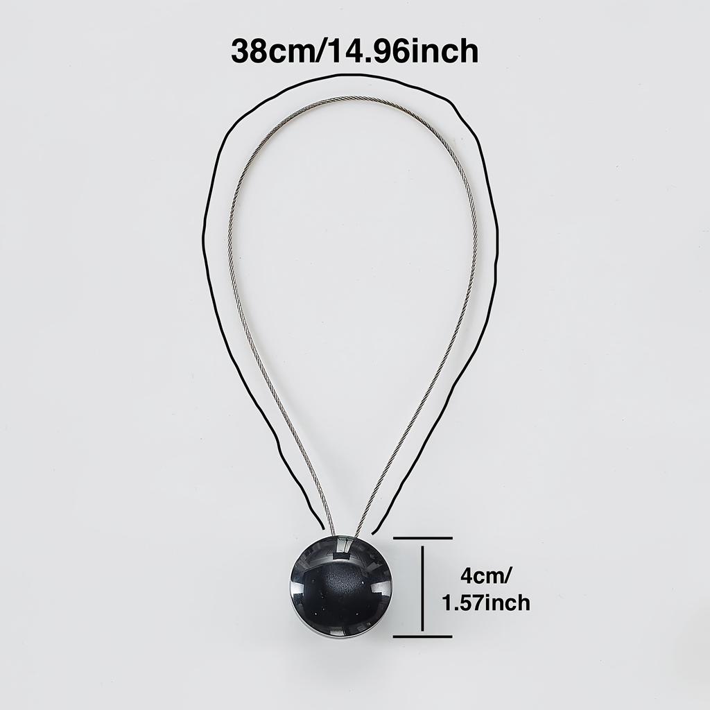 2pcs Heavy-Duty Magnetic Curtain Tie Backs for Curtains & Sheers Decorative Metal Magnetic Holders, for Living Room & Bedroom, Magnetic Clips