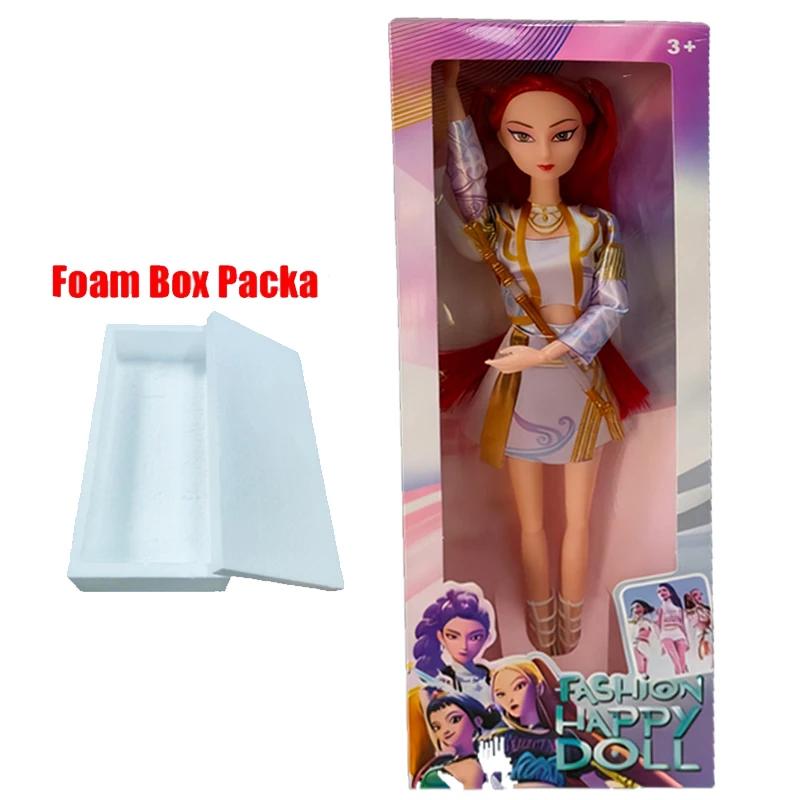 KPop Dämonenjäger 30cm Puppen (Lumi/Mira/Zoe) & Malbuch für Kinder - Anime Nachzeichnen Doodle Buch Geburtstagsgeschenk