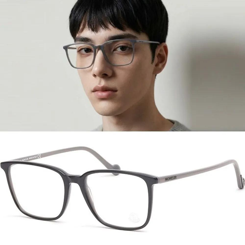 Moncler Eyeglass Frames ML5095 020 Large Size Thin Horn-rimmed Glasses for Men and Women