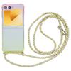 For Samsung Galaxy Z Flip7 FE 5G/Z Flip6 5G Case Gradient Color TPU Phone Cover with Lanyard