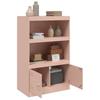 Sideboard Pink 67x39x107 Cm Steel