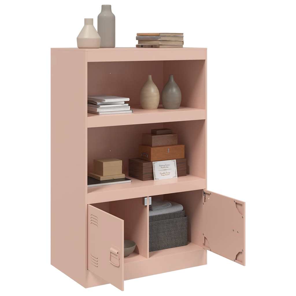 Sideboard Pink 67x39x107 Cm Steel