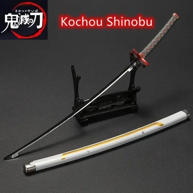 26cm Demon Slayer Katana Swords Alloy Real Katana Samurai Cosplay Home Decoration Edge Bedroom Decor Japanese Kid Toy Anime Gift