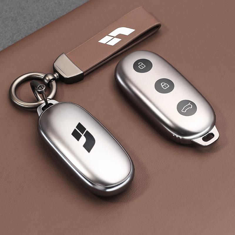 For Li LiXiang L6 L7 L8 L9 One Mega Car Key Cover Car Keychain Shell Fob Key Protector Case Bag Buckle Holder Car Accessories