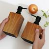 Elegant Wood Texture Resin Lotion Dispenser With Foam Pump For Shampoo Body Wash Hotel Homes Bathroom Essential